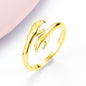 Alloy Simple Hands Hug Ring Opening