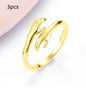 Alloy Simple Hands Hug Ring Opening