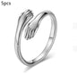 Alloy Simple Hands Hug Ring Opening