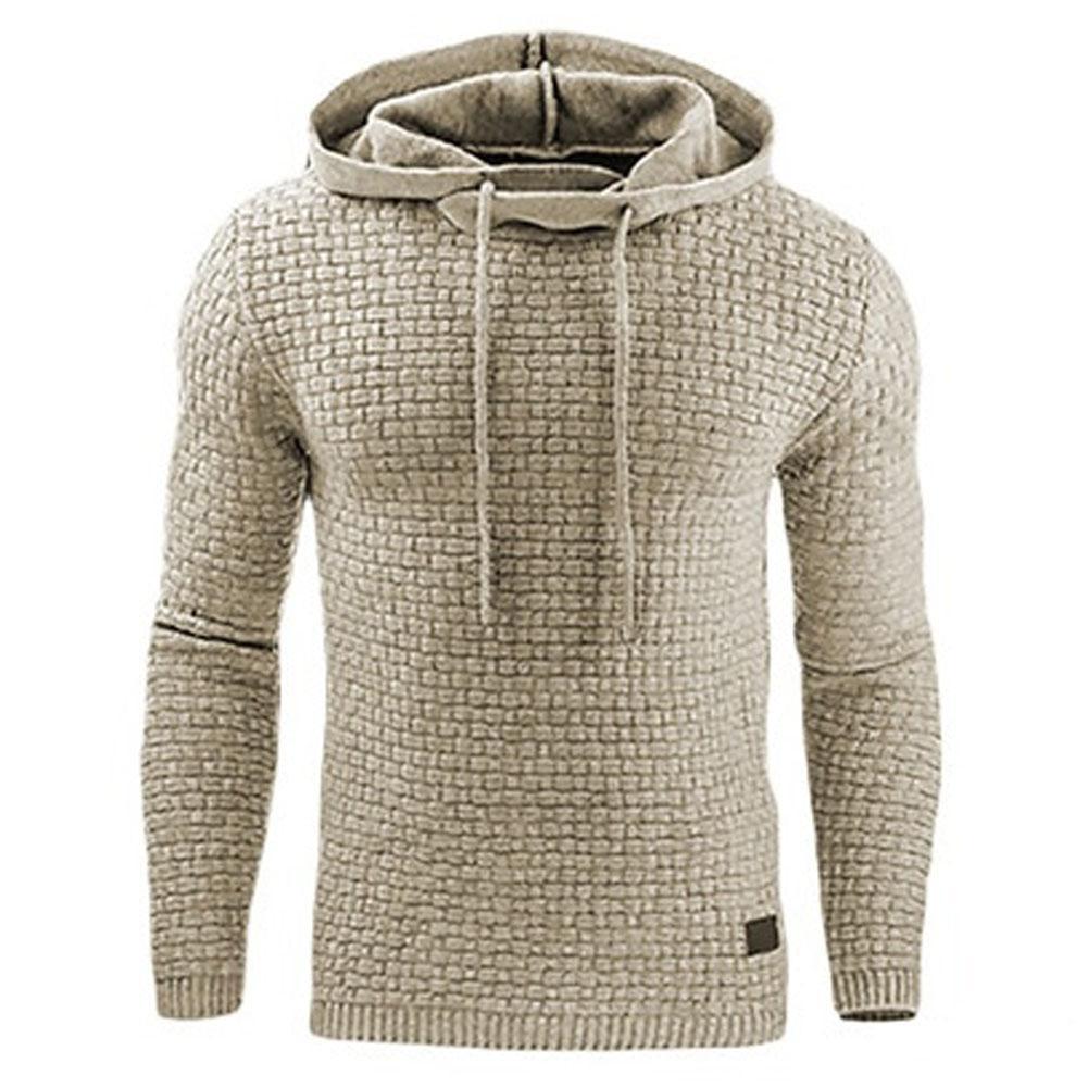 Men's Jacquard Sweater Long-sleeved Hoodie